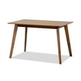 thumbnail image 3 of Katya Mid-Century Modern Walnut Brown Finished Wood 5-Piece Dining Set, 3 of 5