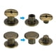 thumbnail image 4 of 50 Juegos de Tornillos Chicago, M5x4mm Tornillo de Poste de Remache de Latón para Cuero, Marrón, 4 of 7