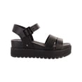 thumbnail image 2 of Sandalia MIA Maya Plataforma de Cuero Vegano para Mujer 6 cm Negra, 2 of 7