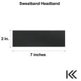 thumbnail image 5 of Kenz Laurenz Sweatband Terry Cotton Sports Headband Sweat Absorbing Head Band Orange, 5 of 6