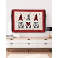 thumbnail image 3 of Outdoor TV Cover 60 to 65 Inch Weatherproof, Valentines Day Gnomes Waterproof TV Screen Protector for Outside Decor with Zipper and Pocket 58"L x 37"H , Buffalo Plaid Love Hearts Rustic Farmhouse, 3 of 7