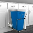 thumbnail image 2 of Rev-A-Shelf Pull Out Trash Can 35 Qt for Kitchen Cabinets, Blue, RV-12KD-22C-S, 2 of 10