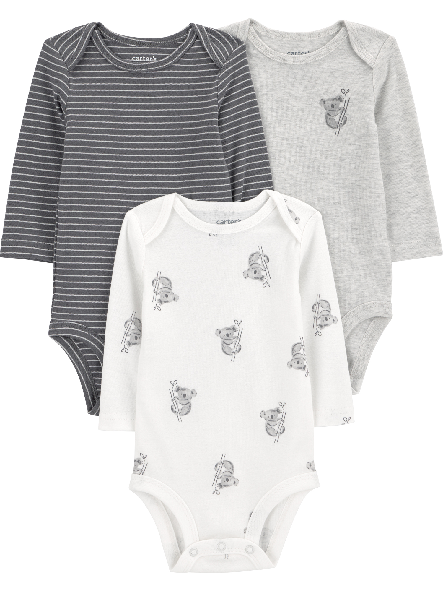 Carter's Child of Mine Baby Bodysuits, 3-Pack, Sizes Preemie-24 Months