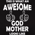 thumbnail image 3 of CafePress - Awesome Godmother Looks Like T Shirt - Women's Traditional Fit Dark T-Shirt, 3 of 4