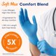 thumbnail image 3 of Guantes médicos Supmedic de nitrilo, sin polvo, azules, 100 piezas, talla M, 3 of 6