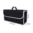 thumbnail image 2 of Large Car Storage Bag, 50x17x23cm Waterproof Organizer for Trunk, Gray/Black Auto Accessory, 2 of 7
