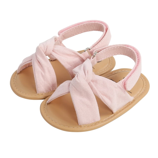 Fortune Summer Baby Girl Sandals Breathable Solid Color Soft Sole Shoes Prewalker