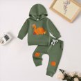thumbnail image 2 of YIWULA Halloween Toddler Baby Boy Clothes Outfit Long Sleeve Tops+Pants 2PCS Fall Winter Pullover Sweatshirts Sets(2-3 Years,Green), 2 of 6