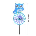 thumbnail image 3 of Child Friendly Owl Windmill Outdoor Decoration Whirling Motion Toy Plastic Fabric Easy Install Yard Landscape Art, 3 of 9