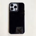 thumbnail image 1 of Funda De La Marca Casetifg Con Caja Negro COOL Mirror Teléfono Compatible Para iPhone 11 12 13 14 Pro Max 14 Plus Trasera A Prueba De Golpes De Silicona Dura, 1 of 4