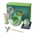 thumbnail image 1 of 7 piezas Matcha Tea Juego de té Ceremonial Ceremonial Bowl Ceremonía de toalla completa Juego de toallas para la sala de té Amigos de la familia Verde, 1 of 8
