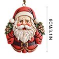 thumbnail image 3 of Holloyiver Christmas Santa Claus Ornaments, Mini Santa Gnomes Christmas Tree Resin Decoration, Christmas Figurines Miniature Ornaments for Holiday Christmas Hanging Decor, 3 of 4