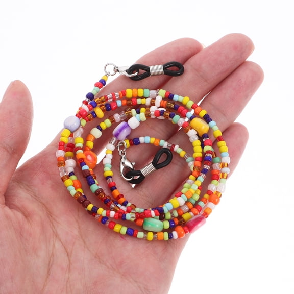 Decorative Beaded Chain and Eyeglasses Lanyard Strap for Women, Stylish Glasses Holder Accessory