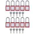 thumbnail image 1 of Lockout Cable Lock Chrome Plated Electrical Lockout Padlock Safe Metal Impact Resistant For Industry For Petroleum, 1 of 8