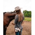 thumbnail image 2 of Bandolera Montana West Fringe de piel de vacuno vintage, 2 of 7