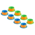 thumbnail image 1 of Unique Bargains Poignée de Rétrécissement 3 Pouces, Distributeur de Pellicule Extensible 8 Pcs Distributeur de Film Extensible Main en Plastique pour Meubles, Bleu Vert, 1 of 5