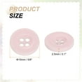 thumbnail image 2 of 30pcs 24L Sewing Buttons 5/8"(15mm) Resin Round Flat 4-Hole Craft Replacement Buttons for Sewing Clothing and DIY, Pink, 2 of 7