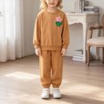thumbnail image 2 of yboeqw Toddler Child Girls Outfit Sets Warm Cute Print Fall Winter Casual Sweatshirts and Pants for Girls,Size 2-3 Years, 2 of 8