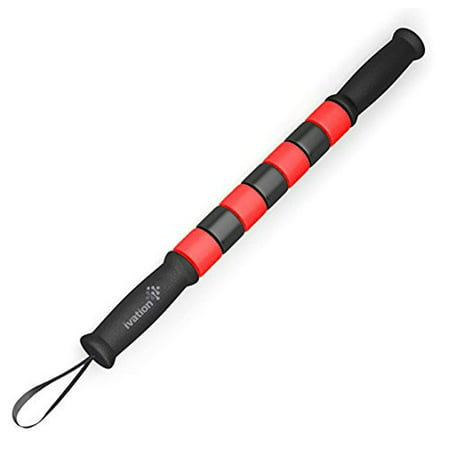 Muscle Roller Massage Stick for Athletes, 18 Inch Body Massager Soreness, Cramping Pain and Tightness Relief Helps Legs and Back Recovery (Best Roller For Back Pain)