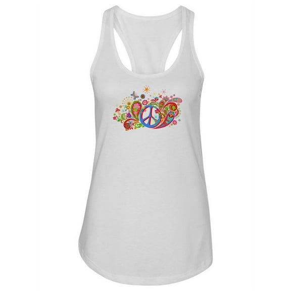 Peace Symbol Art Tank Women -Image by Shutterstock, Female Medium