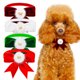 thumbnail image 1 of onlyliua Artículos En Liquidación Corbata Navideña para Mascotas, Lazo de Color Sólido, Collar de Terciopelo con Flores, Collar Ajustable, Accesorio para Mascotas, 2 Piezas, 1 of 7