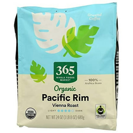 365 by Whole Foods Market  Organic Ground Coffee  Vienna Roast - Pacific Rim (Bag)  24 Ounce (Expired)