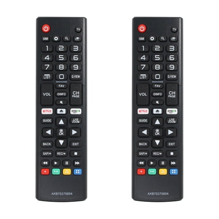 2-Pack AKB75375604 Remote Control Replacement - Compatible with LG 42LS5600 TV price history on PriceWatchPro