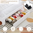 thumbnail image 4 of Rainbow Headboard Twin Platform Bed - Berber Fleece Princess Style, LED Lights & Storage Drawer, No Box Spring Needed, 4 of 7