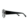 thumbnail image 3 of Womens Elegant Chic Oversize Oval Designer Fashion Plastic Sunglasses Black Slate Smoke, 3 of 4