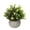 G, variant on Dusknt Artificial Potted Plants, Tabletop Decor, Home Decorations, Realistic Small Artificial Potted Fers Green Plants with Hemispherical Pulp Bonsai Pot, Yel