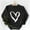#295-Black, variant on Women's Valentine Printed Long Sleeve Tops Casual Crewneck Heart Graphics Shirt Gifts