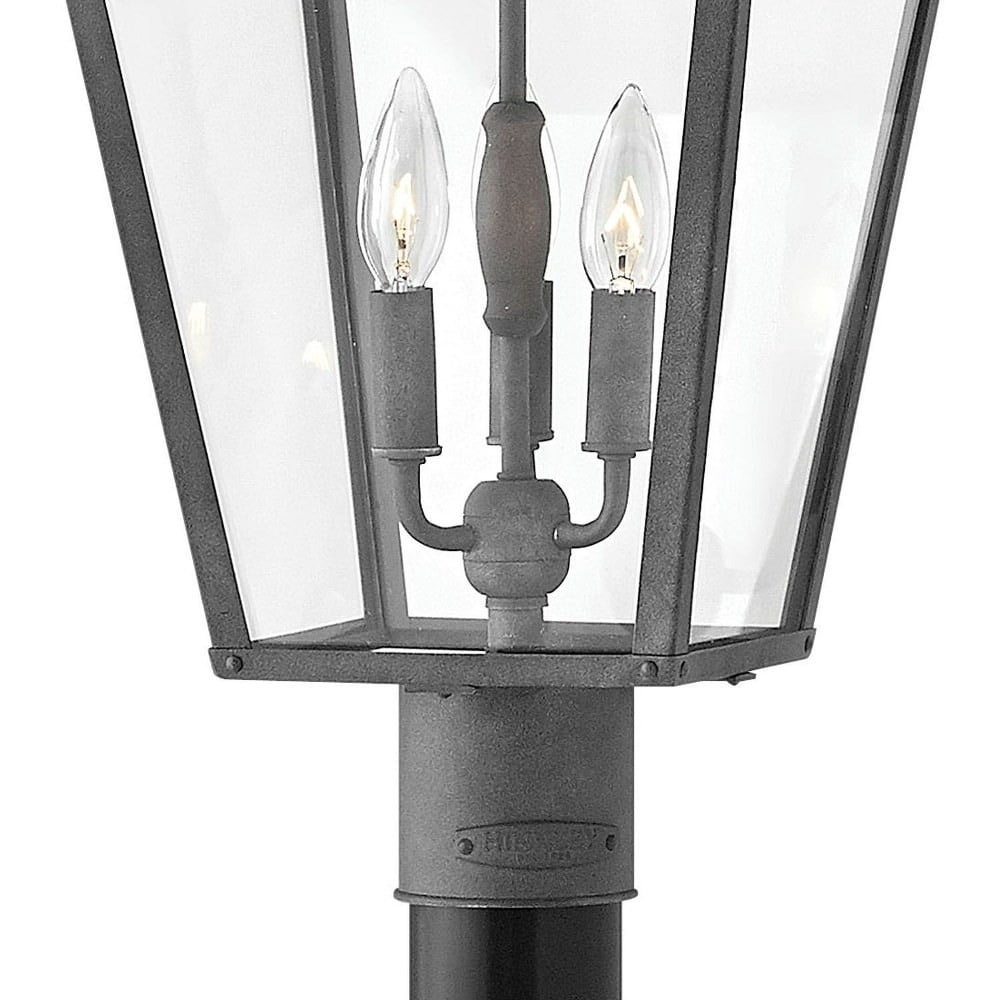 Hinkley Lighting - Three Light Post Top/ Pier Mount - Outdoor - Trellis - 3