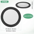 thumbnail image 3 of Uxcell Paquete de 2 Juntas Sanitarias FKM de 60 Mallas de 2 Pulgadas con Pantalla de Acero Inoxidable Junta Tri-clover Negra, 3 of 6