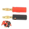 thumbnail image 4 of Plan de plátano de Altavoce de Plátano, Tornillo Abiorto Tornillo de Oro 20pcs Solid de 4 mm Pon Altavoces Conector de Cable Universal para el de audio de Automóviles, 4 of 7