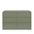 thumbnail image 3 of Storkcraft Santos 6 Drawer Nursery Double Dresser, Olive, 3 of 11