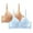 Light Blue, variant on 2 PC Bras for Womens Solid Color V Neck Lace Underwire Bras Push Up Bralette Women Basic Seamless Everyday Bra