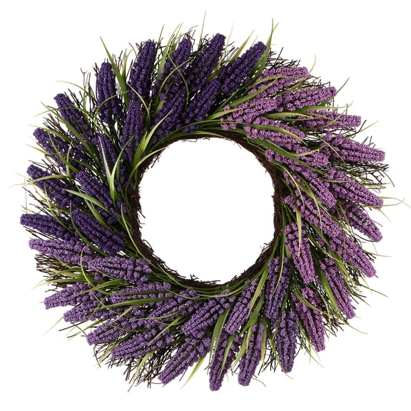 22" Lavender Heather Wreath by Ashland  - Spring Floral for Crafting and Home Decor