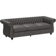 thumbnail image 3 of Spaco High-Quality Microfiber Sofa, Slate Color, Neutral Tone, 2-Pack, 84.5"L x 34.5"W, 3 of 10