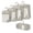 A001- Beige, variant on Packing Cubes Gray 5 Set Compression Travel Luggage Organizer Bags for Suitcase Storage