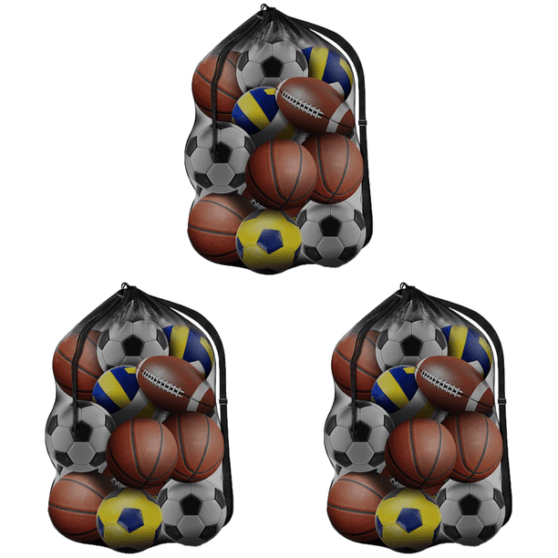 Pelota Deportiva Extra Bolsas Con Cordón Resistentes Fútbol Malla