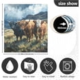 thumbnail image 3 of Coolnut Highland Cow Dishwasher Magnet Cover, Anti-Scratch Magnetic Stickers for Fridge Dishwasher Panel, Home Kitchen Personalized 20 x 26 Inch Home Decor, 3 of 5