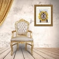 thumbnail image 3 of Fab Funky 12x14 Gold Ornate Wood Framed with Double Matting Museum Art Print Titled - Husky Sunflower, 3 of 4