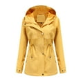 thumbnail image 5 of Vedolay Rain Jacket Lightweight Outdoor Windbreaker Rain Coat Yellow,XL, 5 of 5