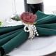 thumbnail image 3 of Servilleteros de flores de 6 piezas, manualidades decorativas, servilleteros exquisitos, para el día de San Valentín, decoración de la del hotel, rojo mayimx Servilletero, 3 of 9