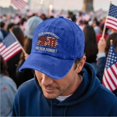 thumbnail image 2 of 9/11 Never Forget 25th Anniversary Baseball Hat for Men Women, Unisex Vintage Dad Cap with Commemorative Graphic, Adjustable Curved Brim Casual Outdoor Everyday Cap Blue, 2 of 6