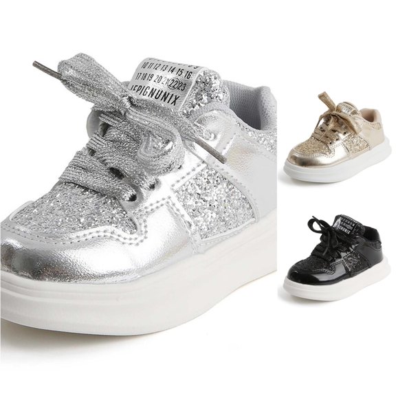 QTSHPN Girl Casual Sneaker Carnival Everyday Style Lightweight Casual with Flexible Sole Shoes Kids Athletic Sneakers