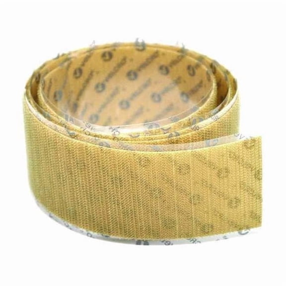 Velcro Brand Hook and Loop Roll, Acrylic Adhesive, 75 ft., 1.00" W, Beige 191041