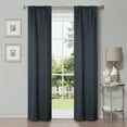 thumbnail image 1 of BNM Shimmer Blackout Curtains, Set of 2, 26" x 84", Deep Gulf, 1 of 6