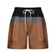 thumbnail image 2 of Pantalones Cortos Sueltos para Mujeres de Verano Impreso Encaje Hasta Bolsillo Elástico Pantalones Cortos Casuales Poliéster, Moda Pantalones Cortos de Verano para Uso Diario Y de Ocio, 2 of 5