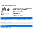 thumbnail image 2 of Front Upper Ball Joint - Compatible with 1988 - 1999 Chevy K1500 1989 1990 1991 1992 1993 1994 1995 1996 1997 1998, 2 of 2